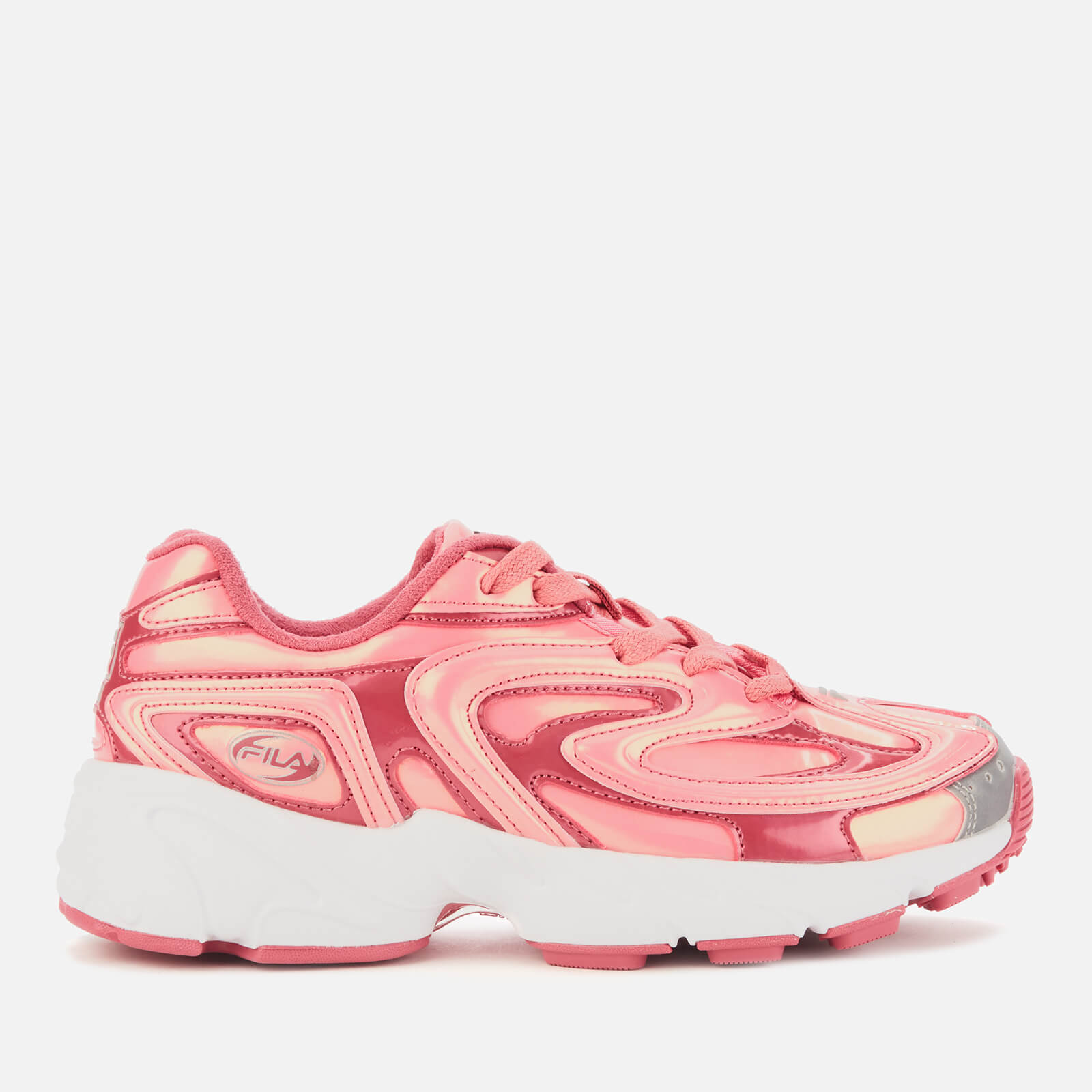 fila trainers white and pink