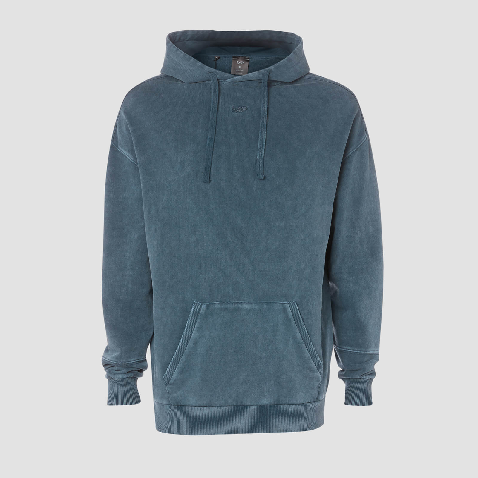 training in a hoodie
