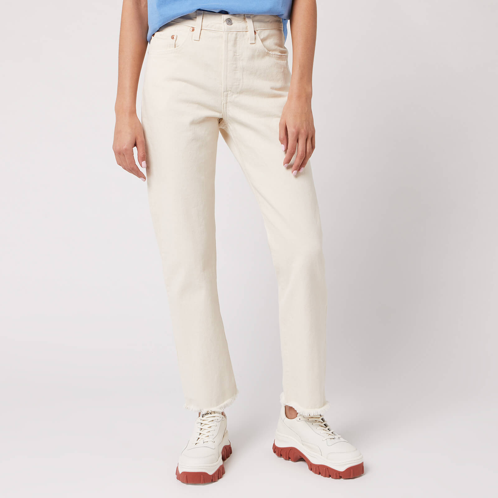 cream levis 501