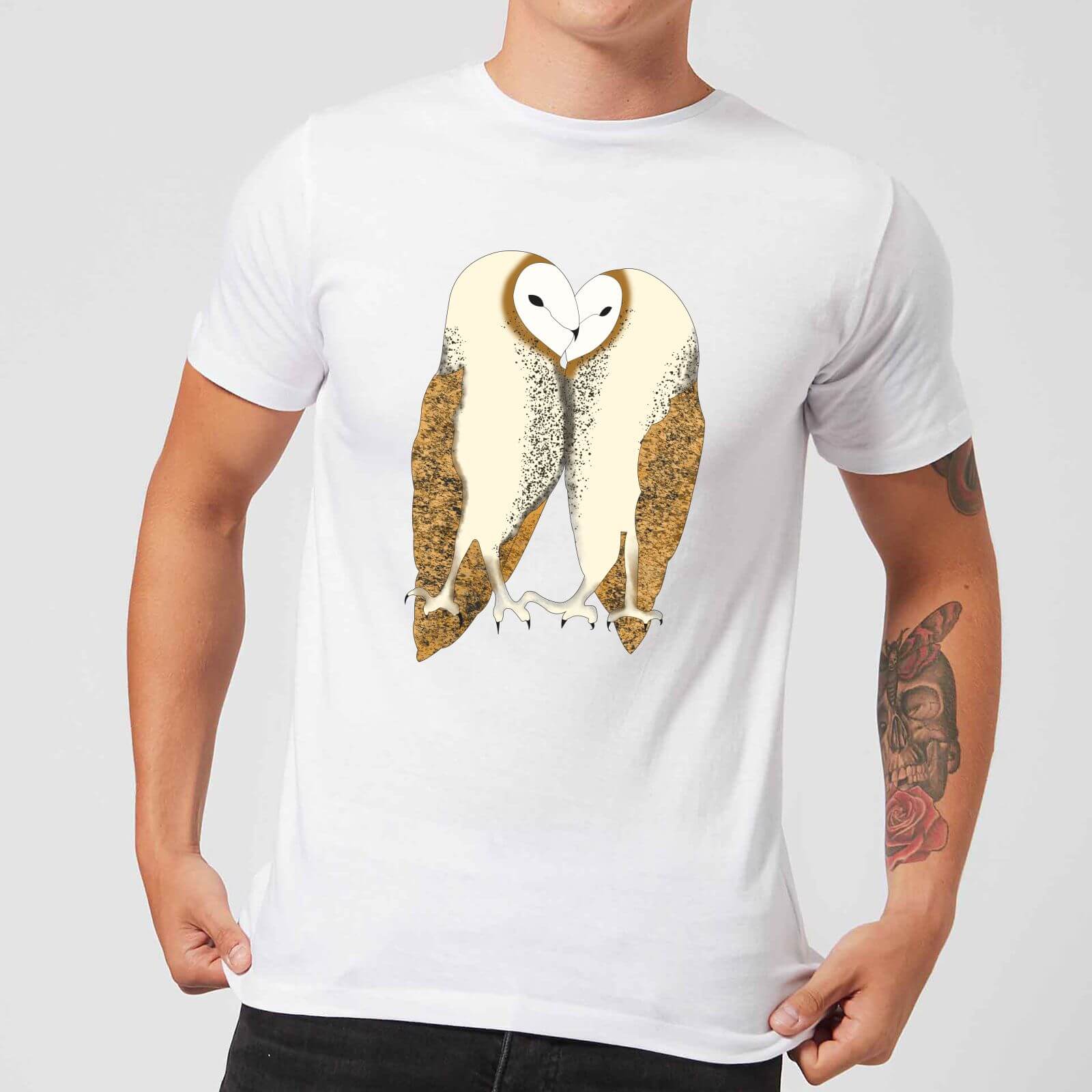 Nuzzling Barn Owls Men S T Shirt White Iwoot