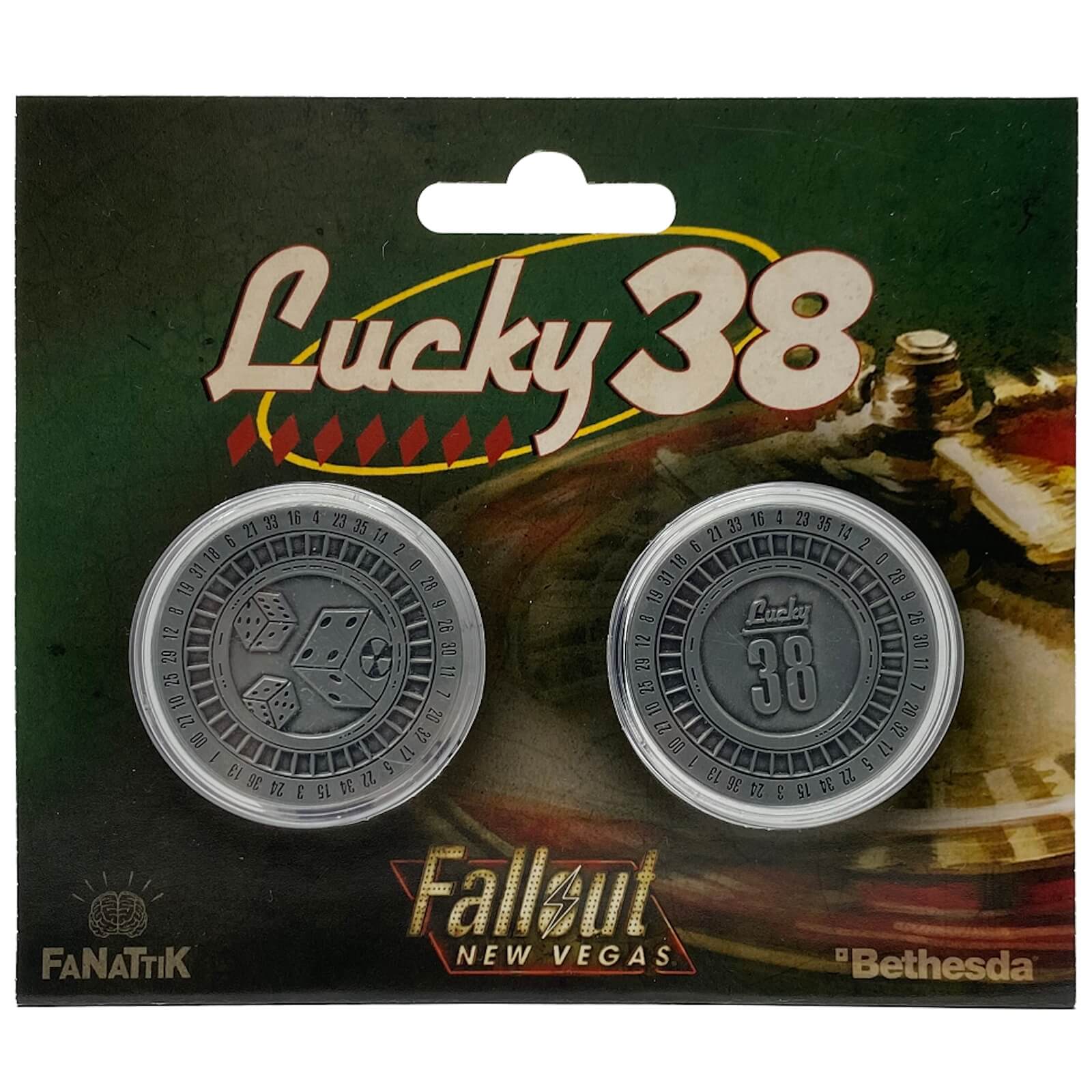 Fallout New Vegas Lucky 38 Casino Coins Merchandise Zavvi Us