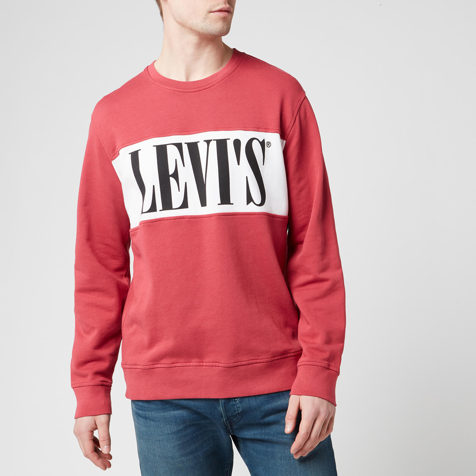 red levis sweatshirt