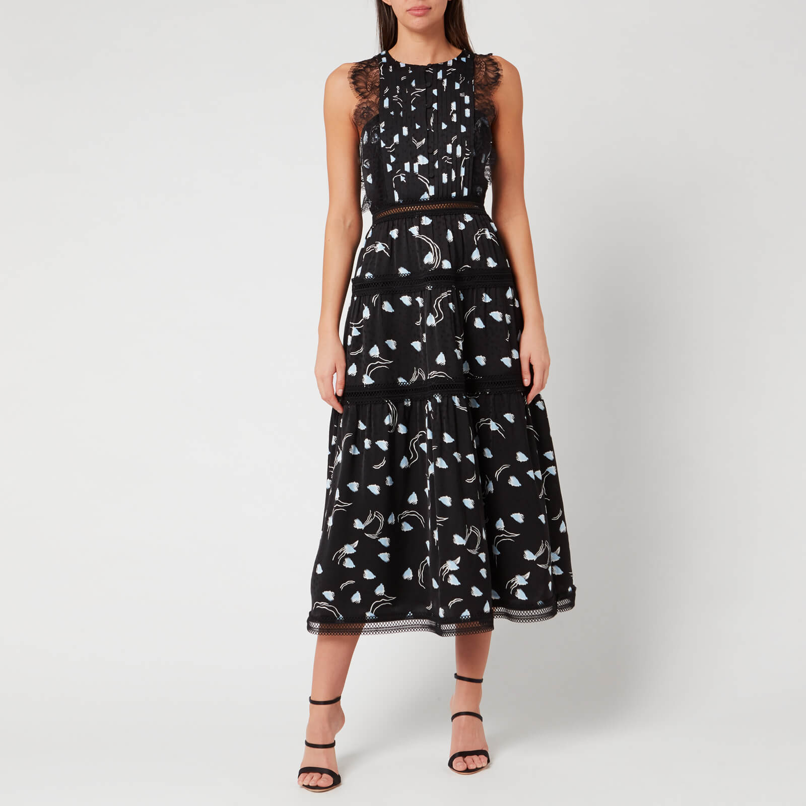 sleeveless midi dress uk