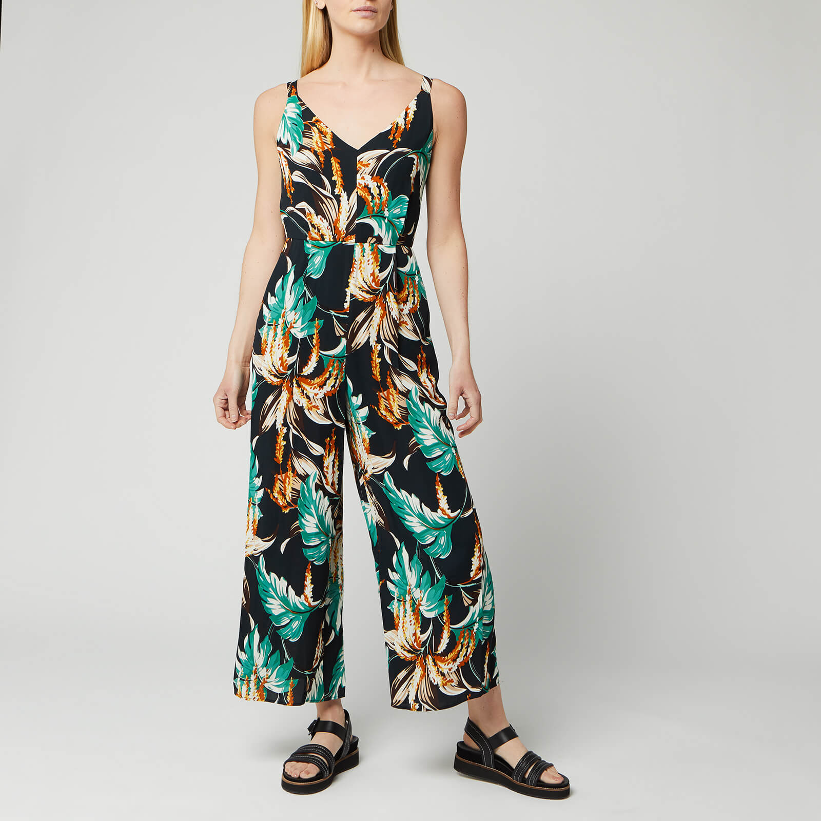 whistles floral jumpsuit