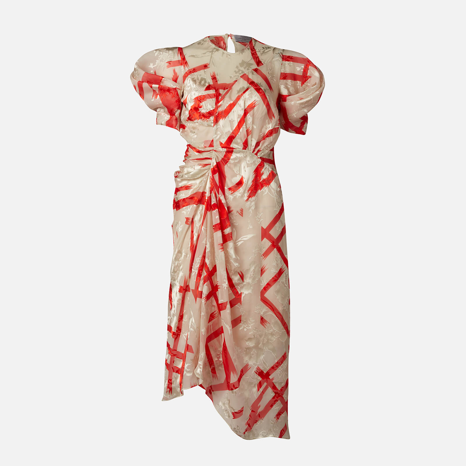 Preen By Thornton Bregazzi Women S Yoko Midi Dress Ivory Red Free Uk Delivery Available