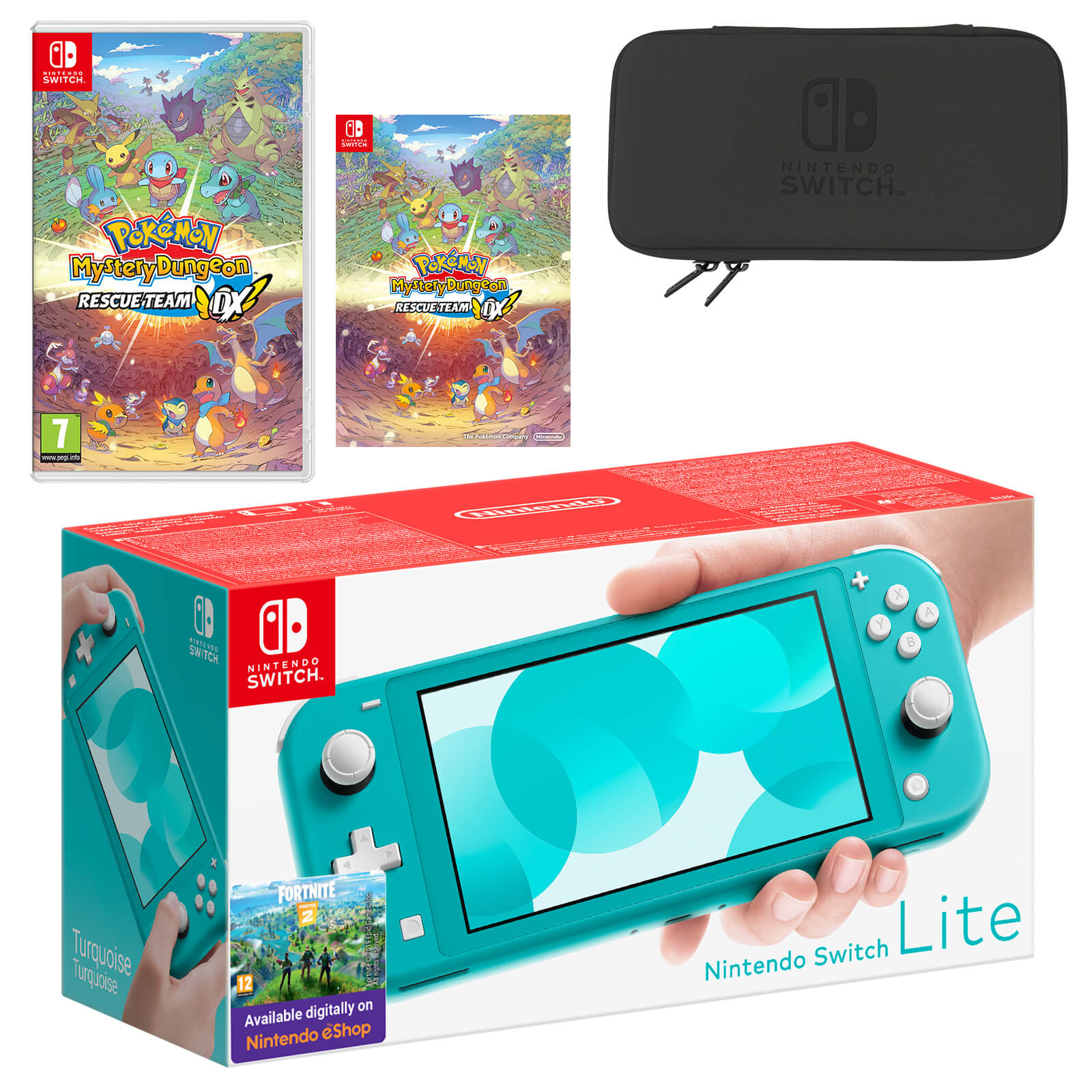 Nintendo Switch Lite Turquoise Pokemon Mystery Dungeon Rescue
