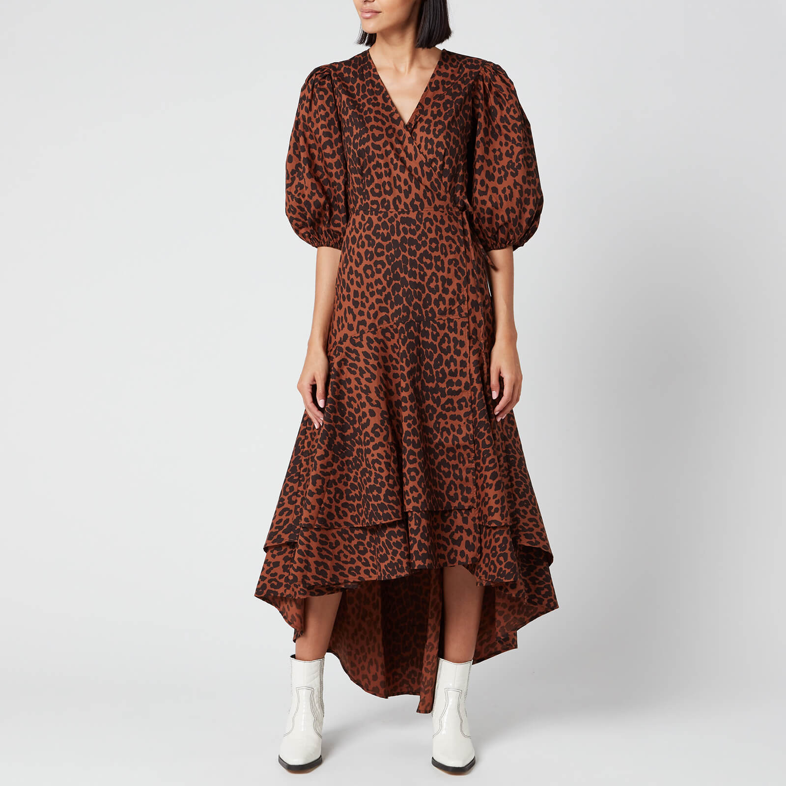 leopard print cotton dress