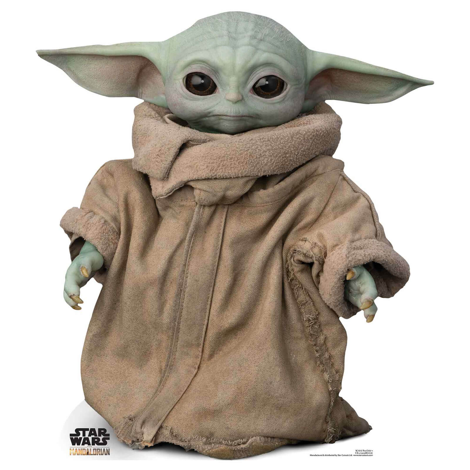 The Mandalorian The Child Baby Yoda Mini Cardboard Cut Out Iwoot Uk
