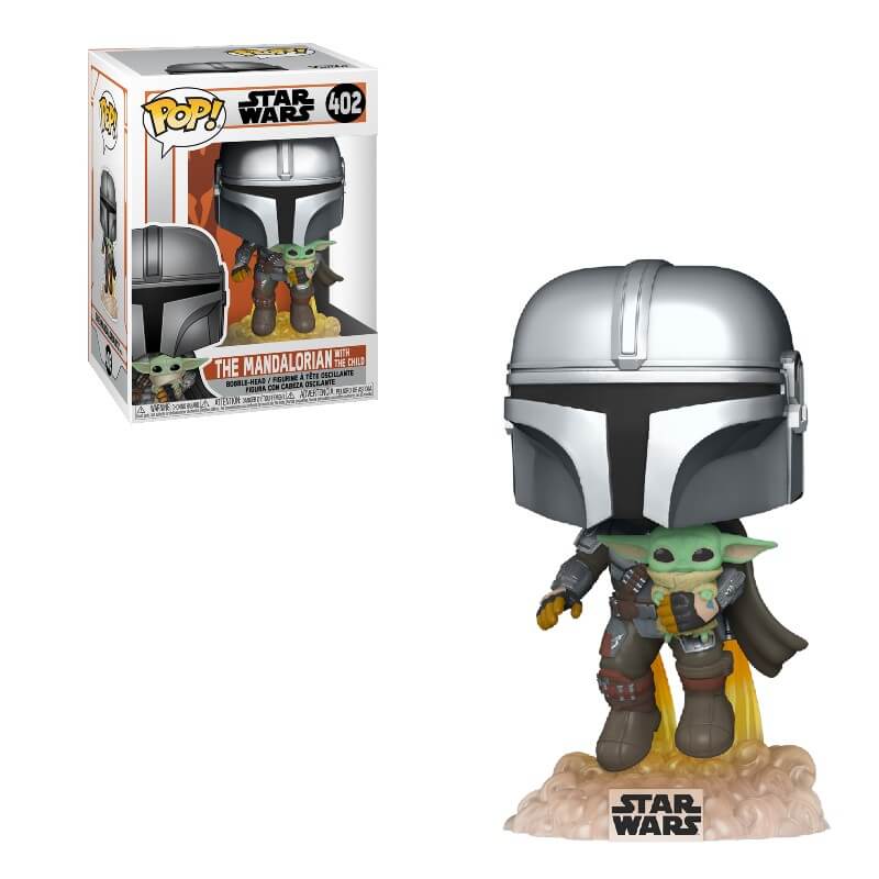Star Wars The Mandalorian Mandalorian Flying With Jet Funko Pop Vinyl Merchandise Zavvi Australia