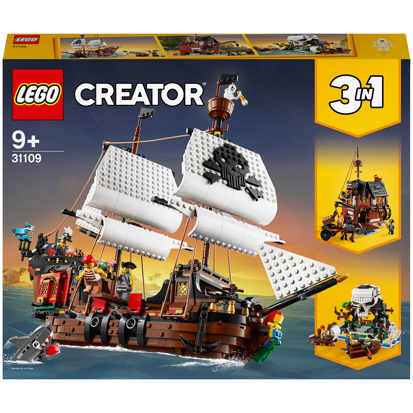 lego ship crash