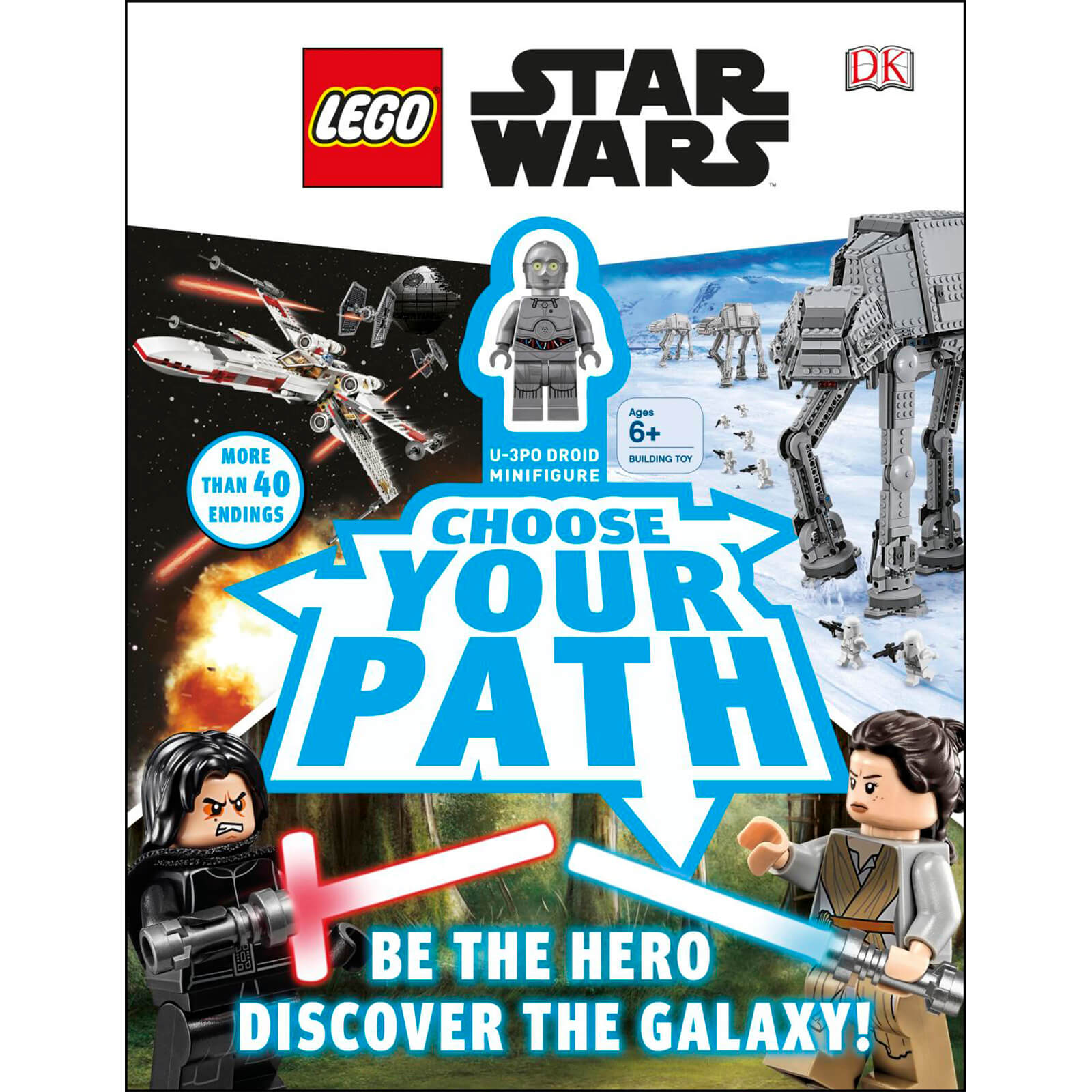 lego star wars book with minifigure