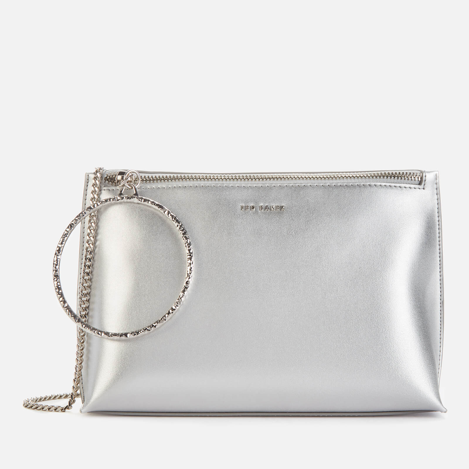 ted baker silver clutch