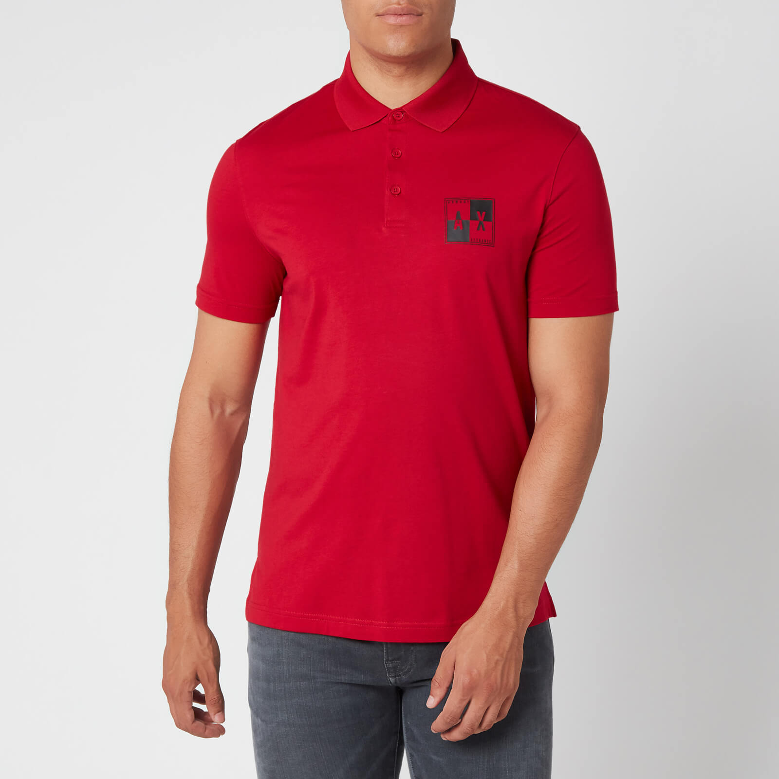 red armani polo