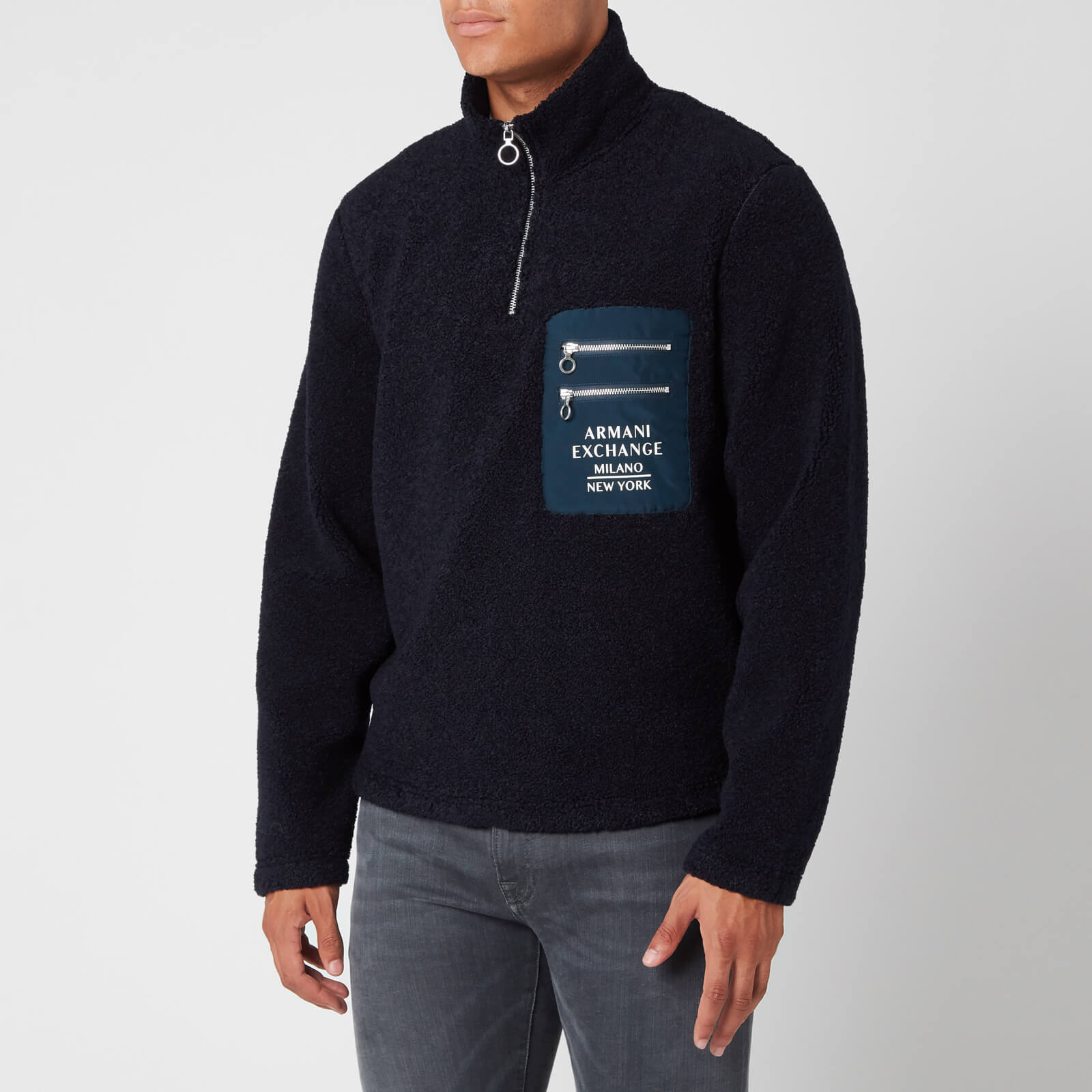 armani zip sweatshirt