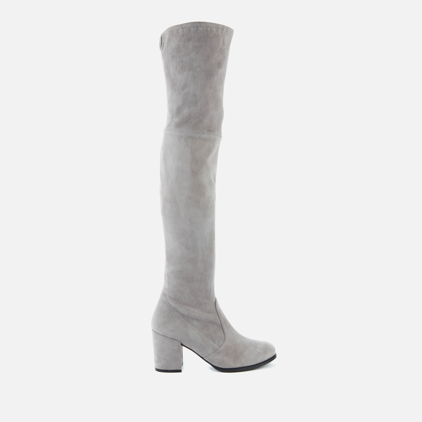 suede over the knee heeled boots