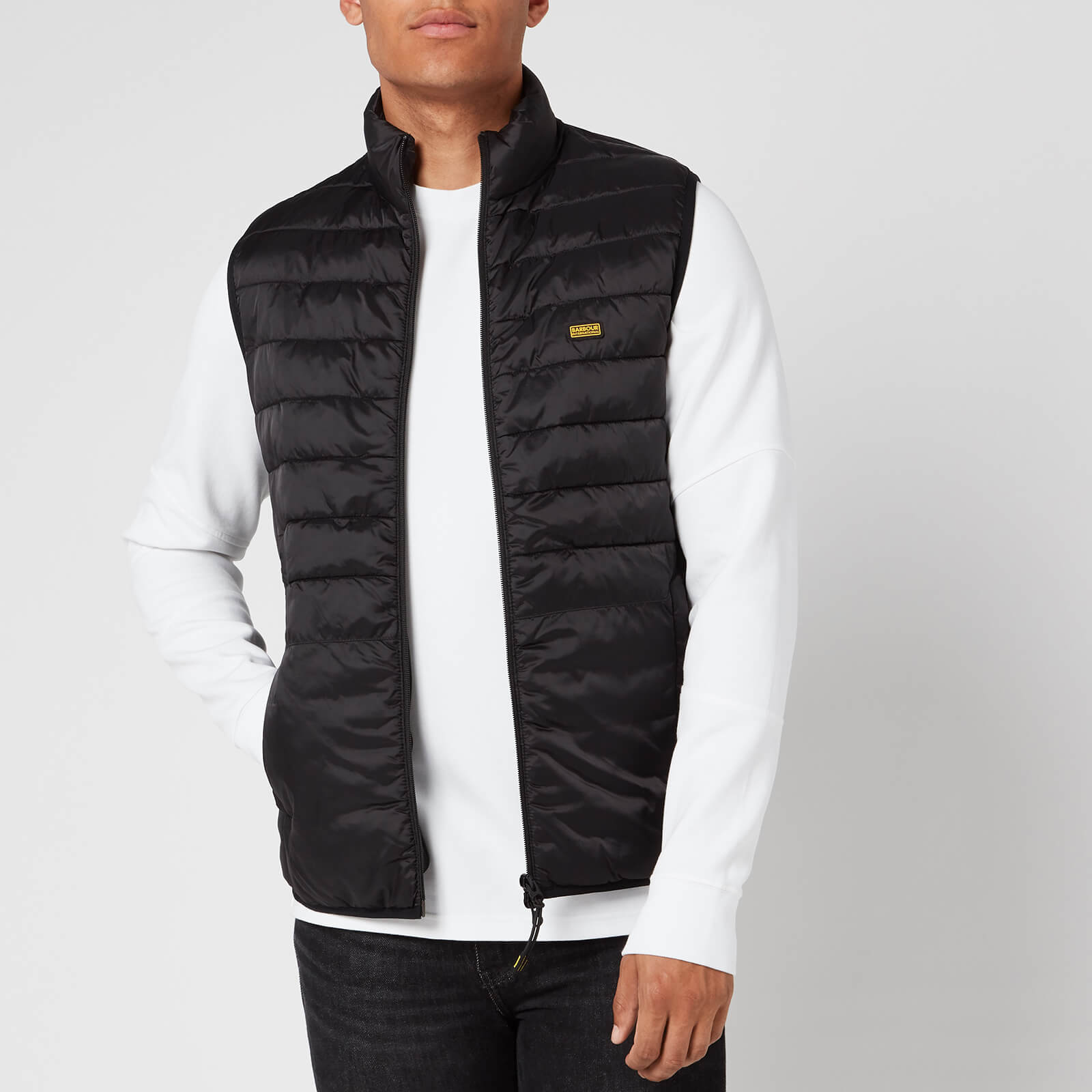 barbour gilet black