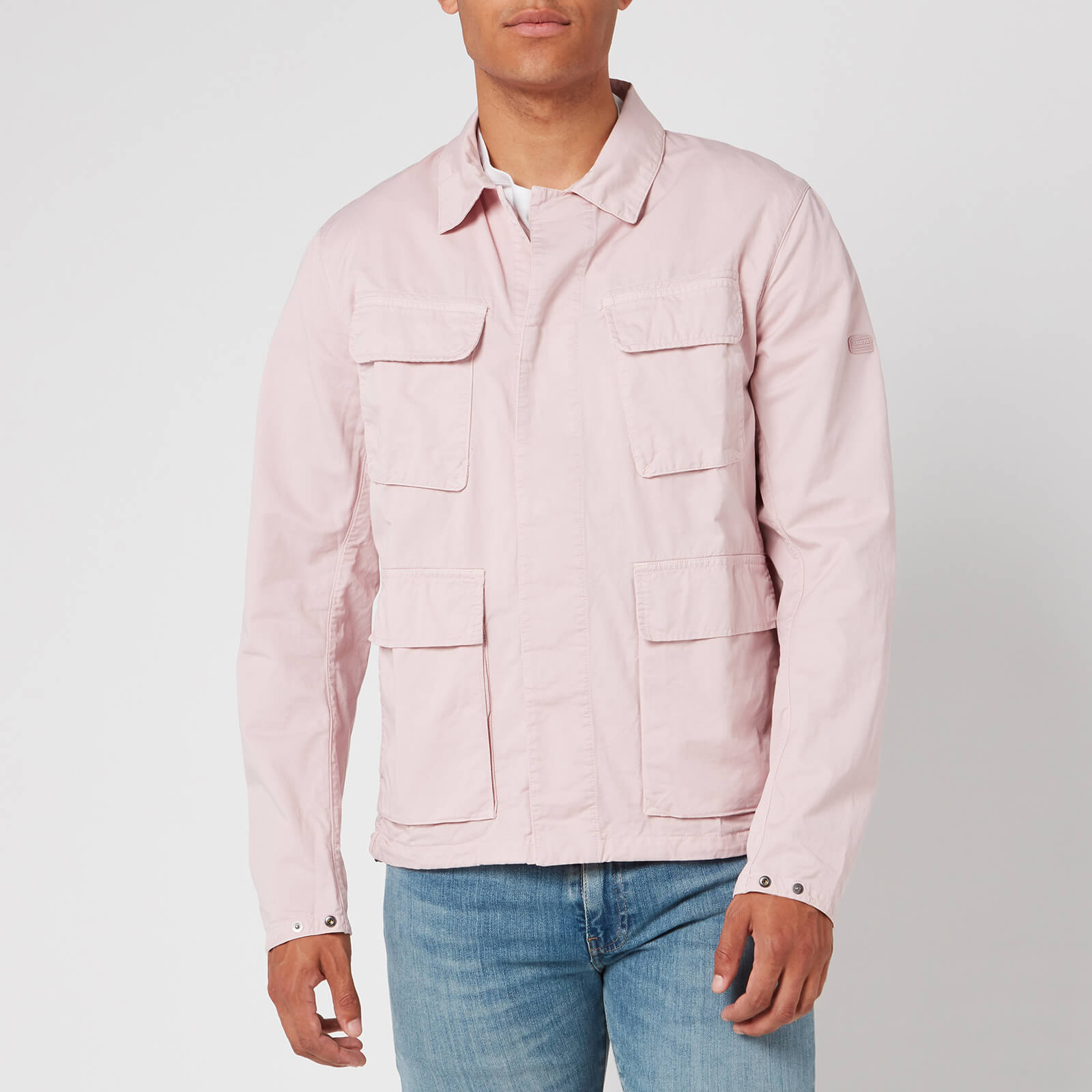 barbour pink denim jacket