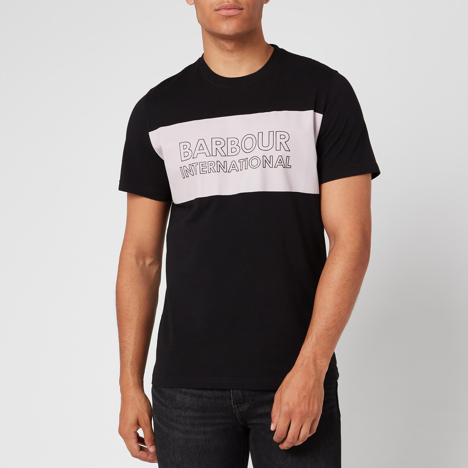 barbour international black t shirt