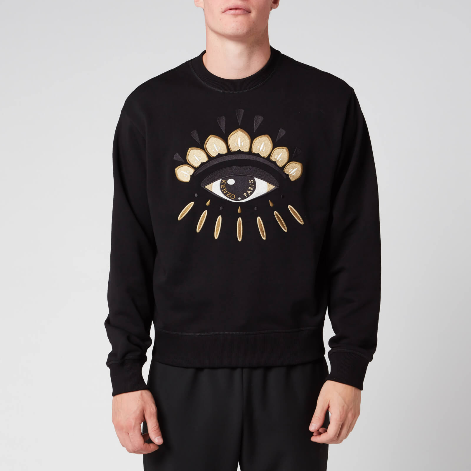 kenzo sweatshirt black and gold