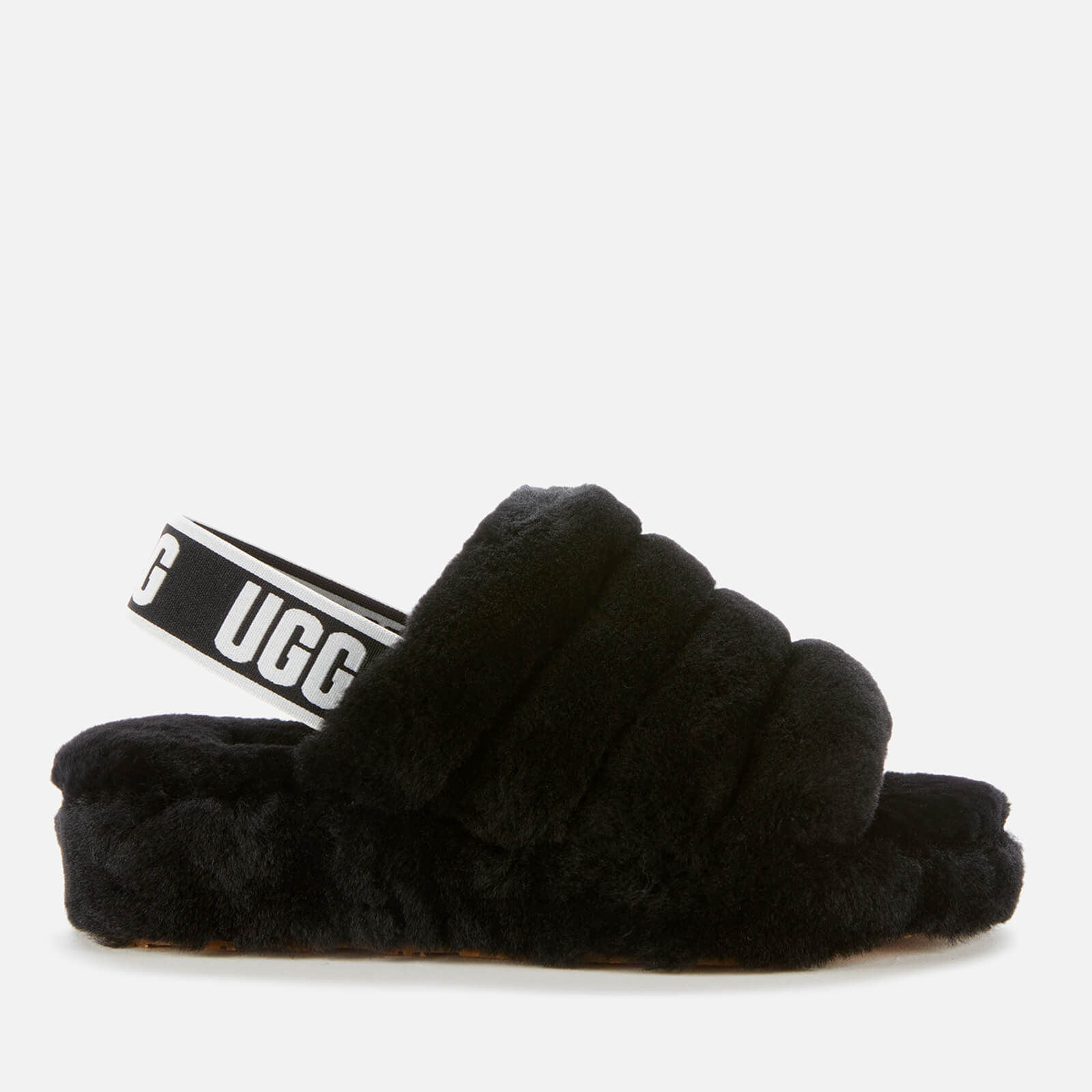 uggs fuzzy slides