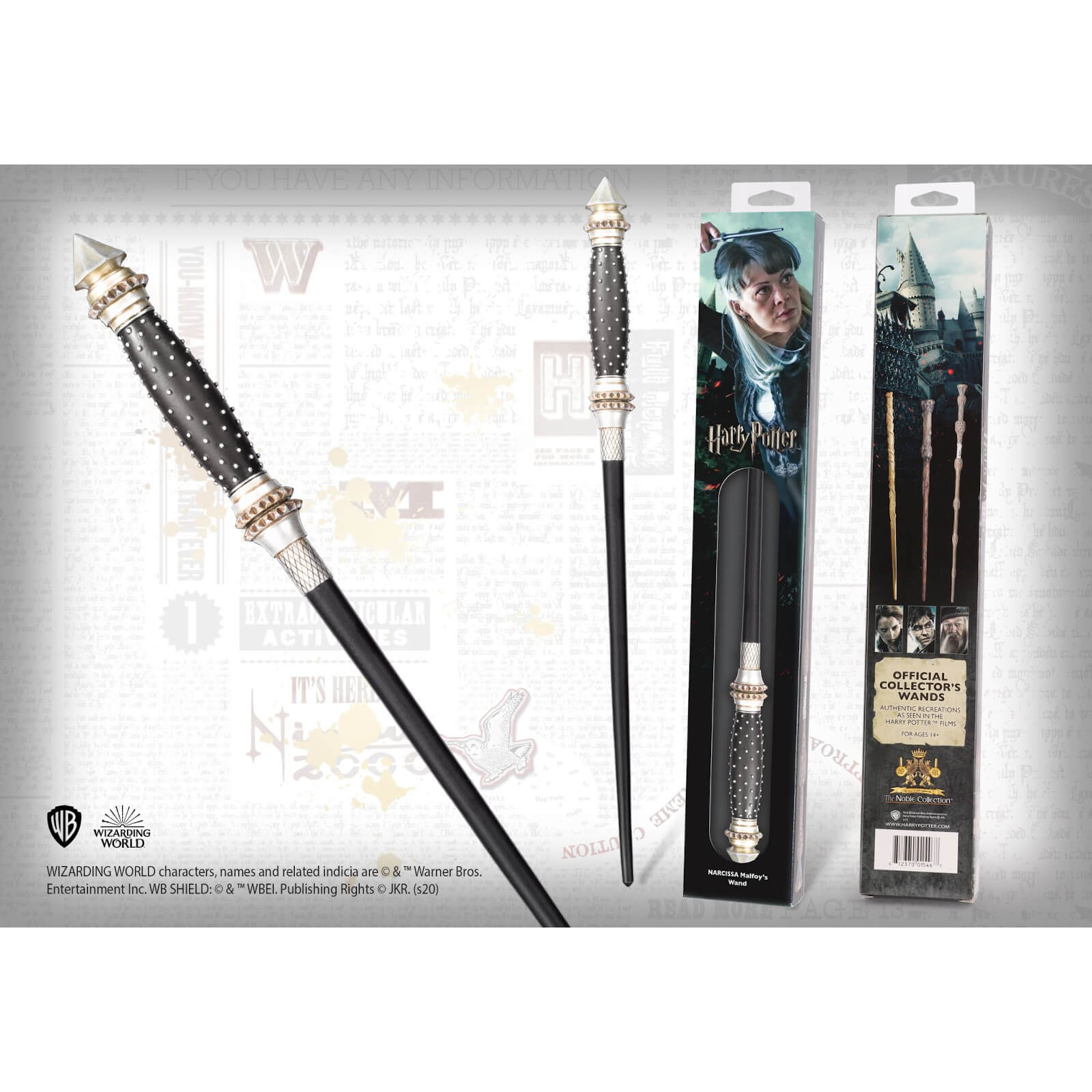 Harry Potter Narcissa Malfoy S Wand With Window Box Merchandise Zavvi Uk