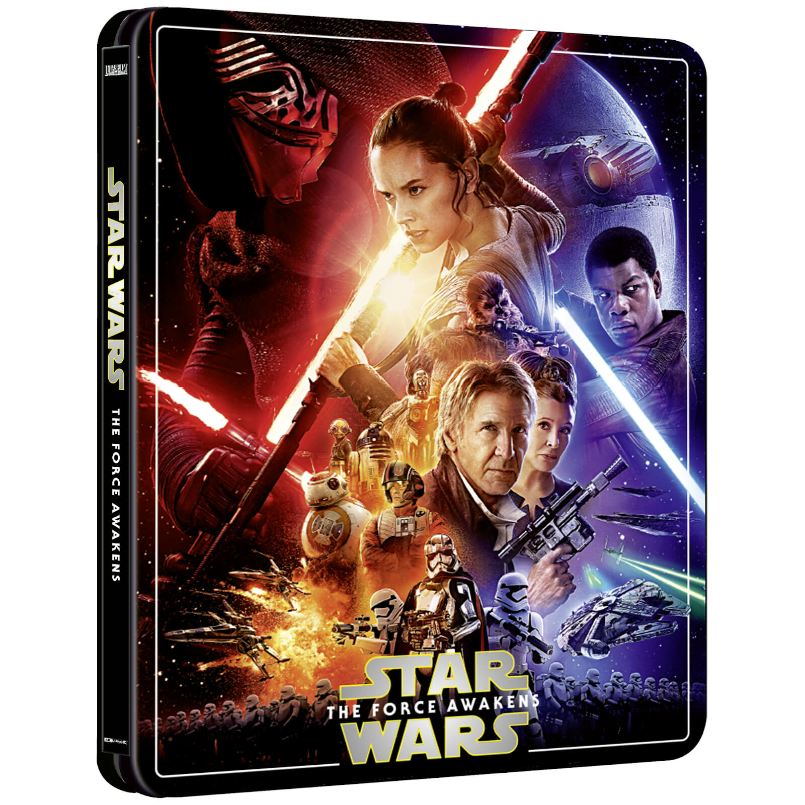 Star Wars Episode Vii The Force Awakens Zavvi Exclusive 4k Ultra Hd Steelbook 3 Disc Edition Includes Blu Ray Blu Ray Zavvi Us