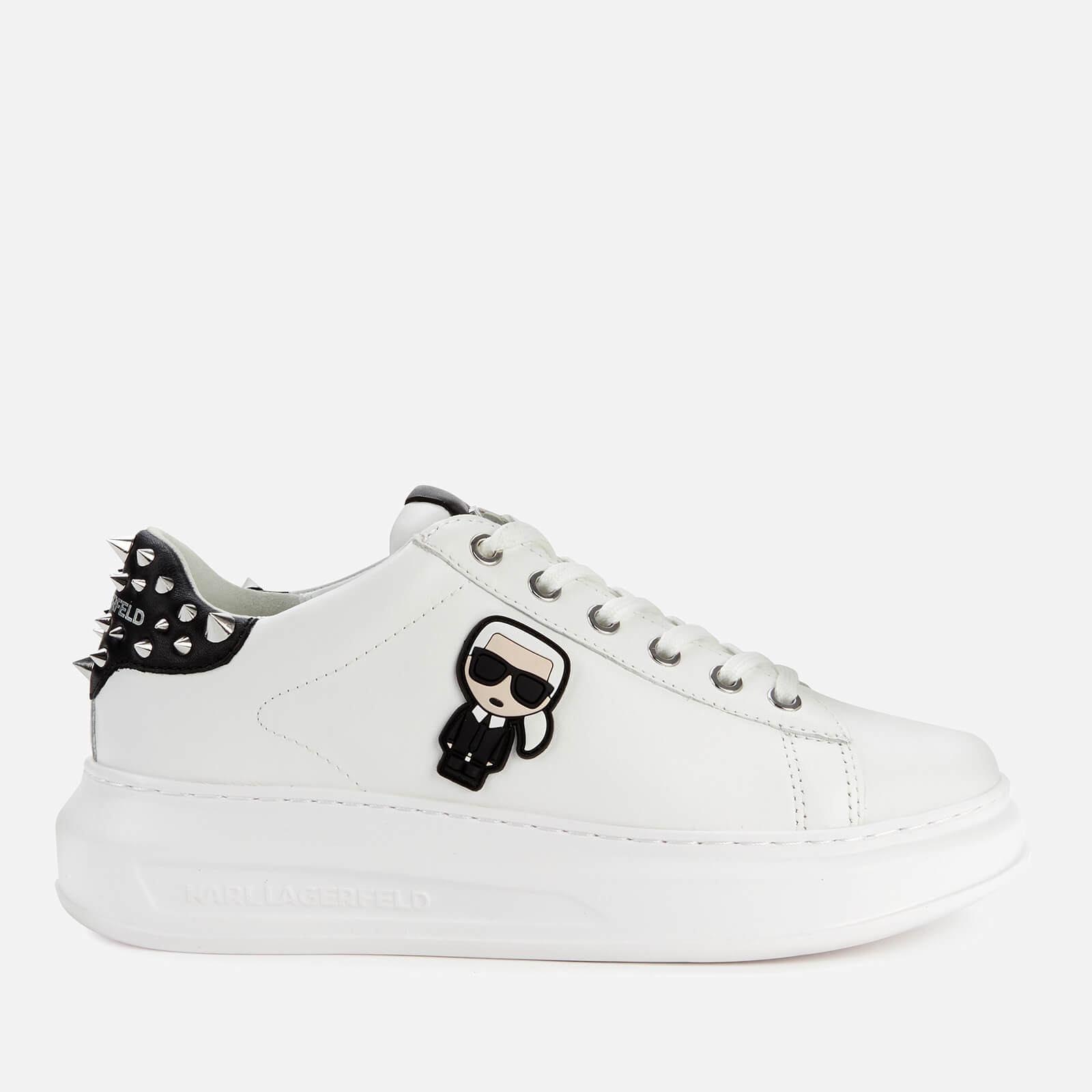 white stud trainers