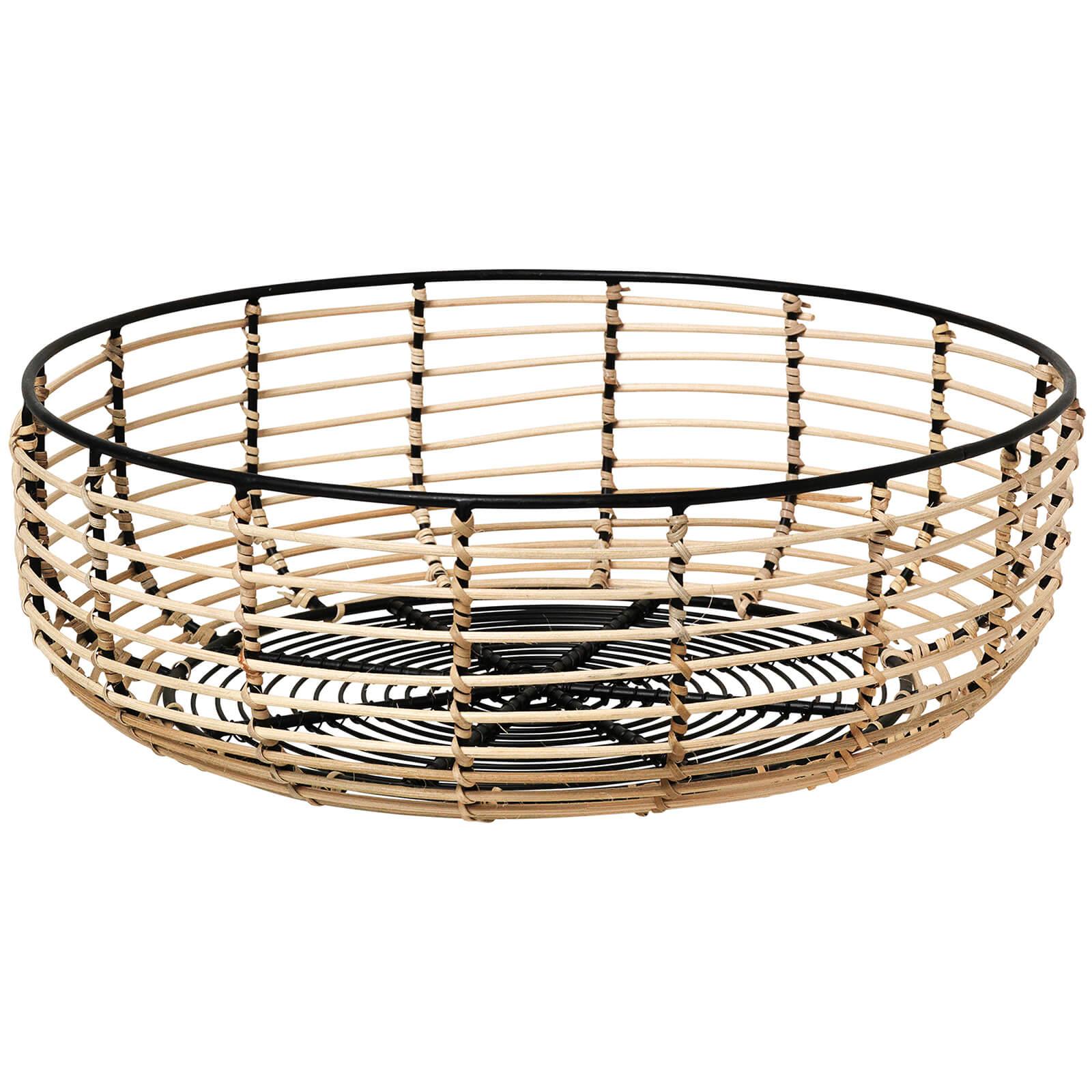 Broste Copenhagen Iron Cane Basket Medium Haushaltswaren Thehut De