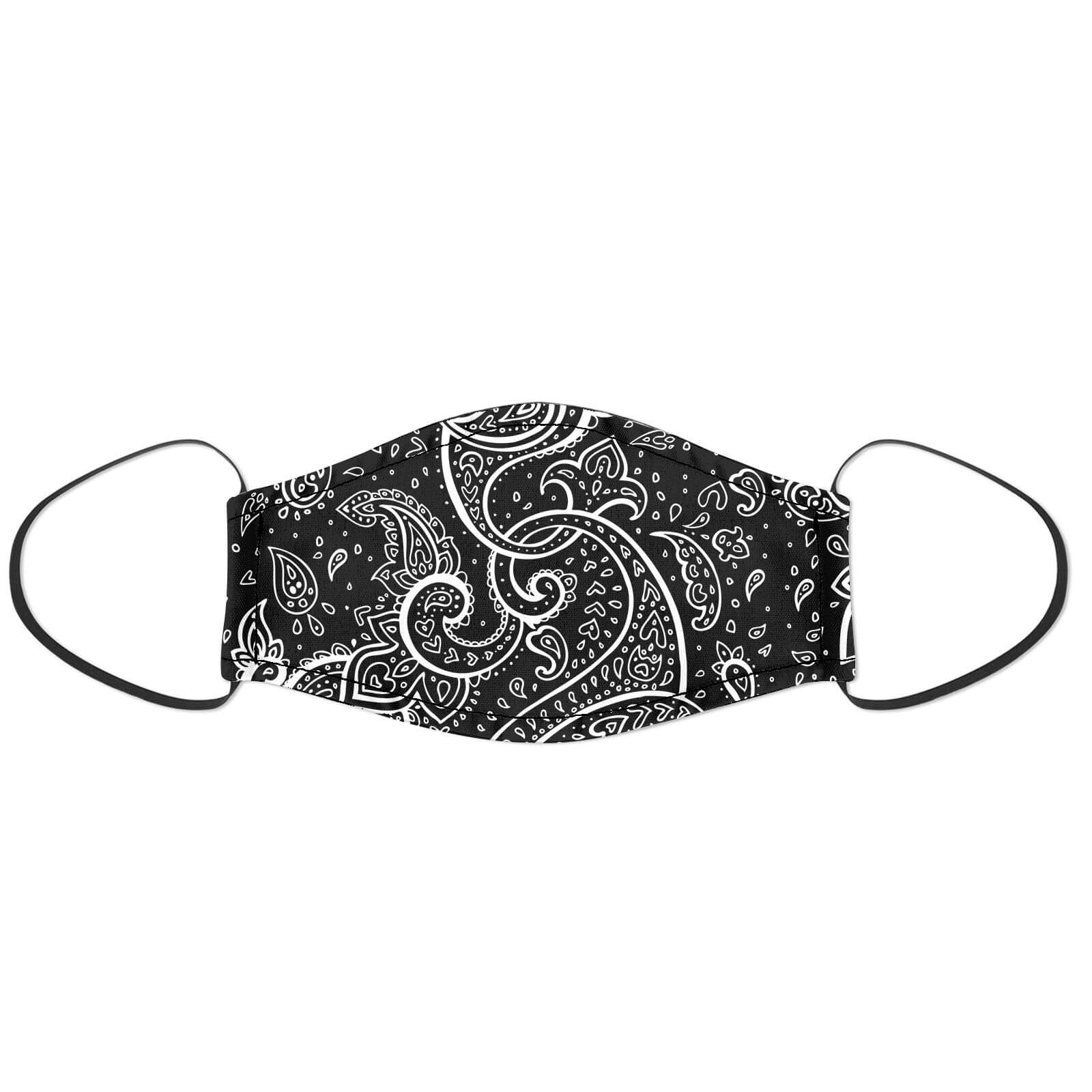 Black Paisley Face Mask Homeware Zavvi Uk