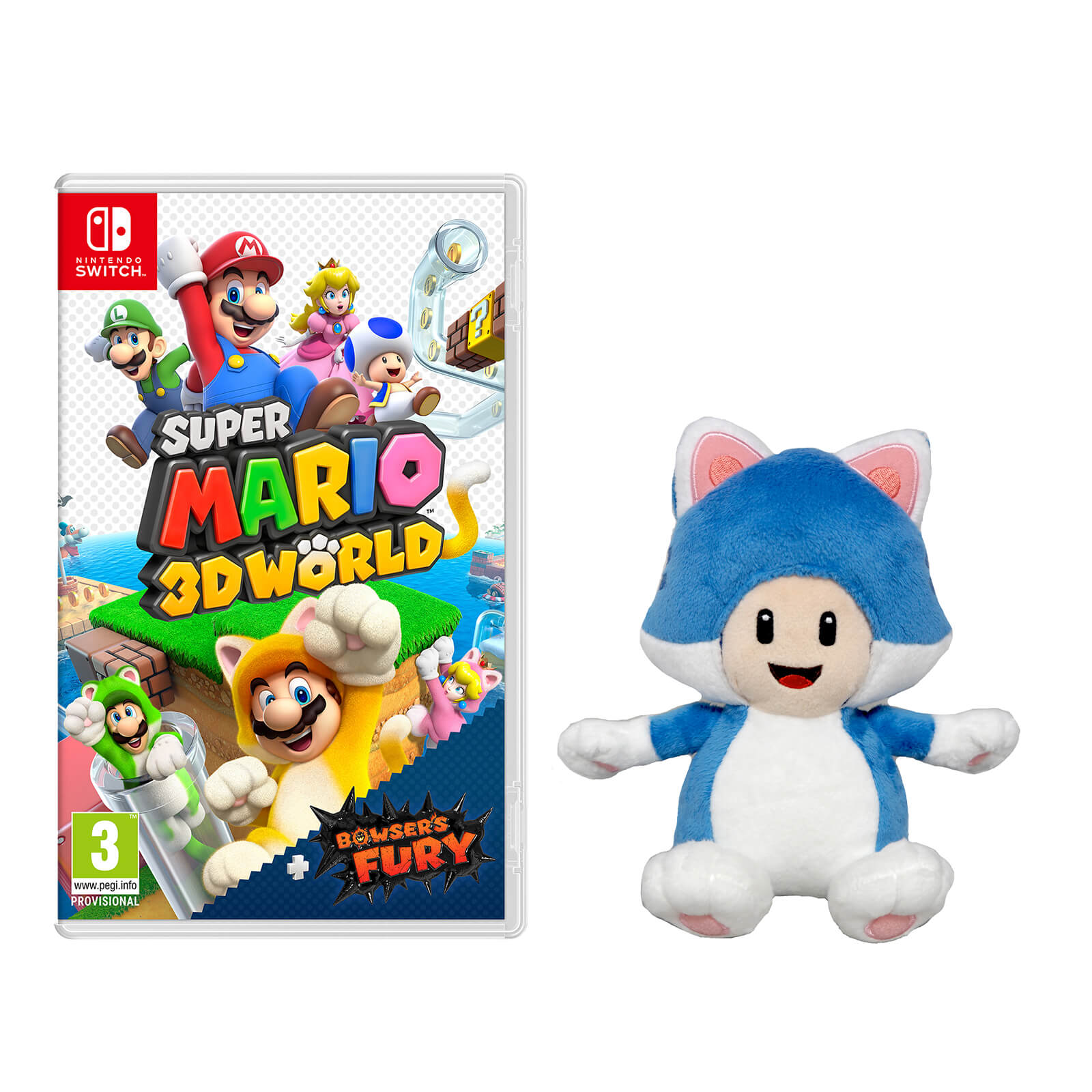 super mario 3d world plush