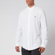 Polo Ralph Lauren Men's Featherweight Mesh Long Sleeve Shirt - White