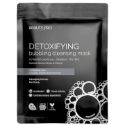 BeautyPro Detoxifying Foaming Cleansing Sheet Mask with Activated Charcoal