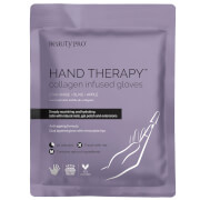 Luva de Tratamento para Mãos Hand Therapy com Infusão de Colagénio e Pontas dos Dedos Amovíveis da BeautyPro (1 par)