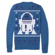 Star Wars Men's Christmas R2-D2 Knitted Jumper - Blue