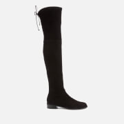 Stuart Weitzman Women's Lowland Suede Over The Knee Flat Boots - Black