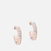 Ted Baker Women's Seanna: Small Crystal Hoop Earring - Rose Gold/Crystal