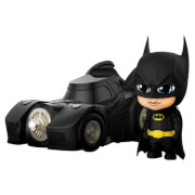 Hot Toys Batman (1989) Cosbaby Minifiguras Batman con Batmobile 12 cm