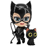 Hot Toys Batman Le Défi Mini Figurine Cosbaby Catwoman avec fouet 12 cm