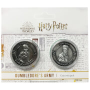 Juego de monedas coleccionables del ejército de Harry Potter Dumbledore : Harry y Ron