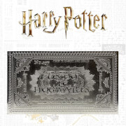 Harry Potter versilbertes Hogwarts-Ticket in limitierter Auflage als Replik