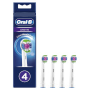Oral-B 3D White Opzetborstels Met CleanMaximiser, 4 Stuks