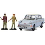 Ensemble modèle Ford Anglia avec Figurines Harry Potter et Ron - échelle 1/43