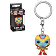 Marvel Luchadores Iron Man Pop! Keychain