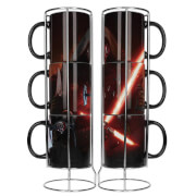 Star Wars Tasses en céramique empilables pack de 3 Kylo Sabre laser E7
