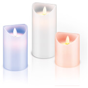 The Source Remote Control Multicolour Candles (Set of 3)