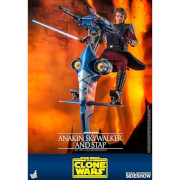 Hot Toys Star Wars The Clone Wars Figurine articulée échelle 1/6 Anakin Skywalker & STAP 31 cm