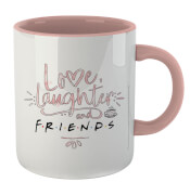 Friends Love, Laughter & Friends Mug - White/Pink