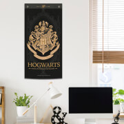 Bannière murale Harry Potter Poudlard noir