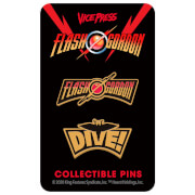 Flash Gordon Limited Edition Hard Enamel Pin Set 3 by Florey