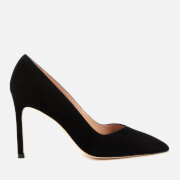Stuart Weitzman Women's Anny Suede Court Shoes - Black